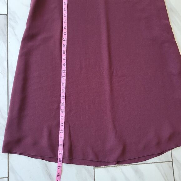 Aritzia Wilfred Maroon Sleeveless Maxi Dress - Picture 8 of 8